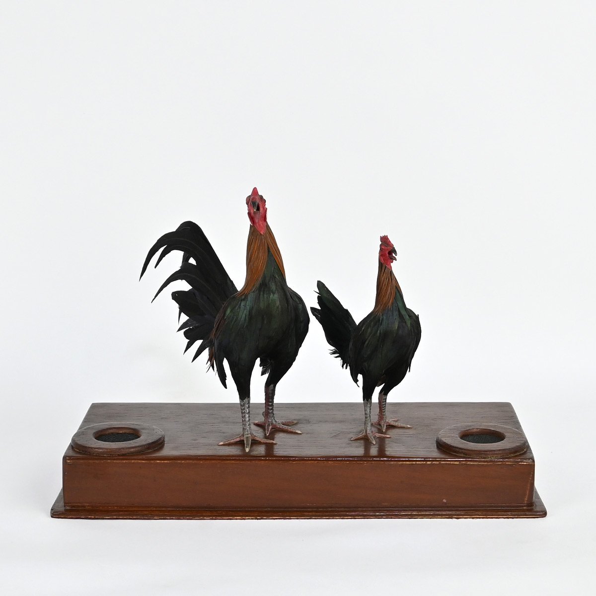 Cerámica en frio pareja de gallo y gallina – Martinkullu